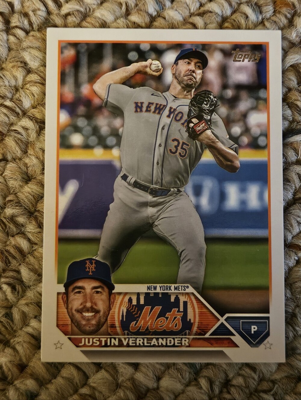 Topps New York Mets Justin Verlander Card
